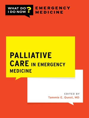 cover image of Palliative Care in Emergency Medicine